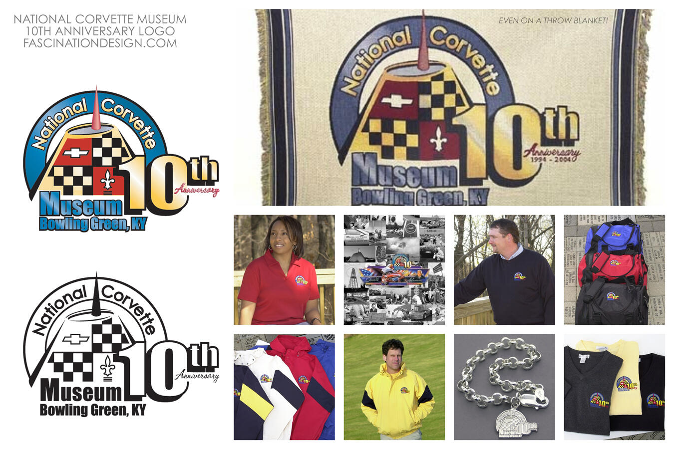 National Corvette Museum 10th Anniversary Logo